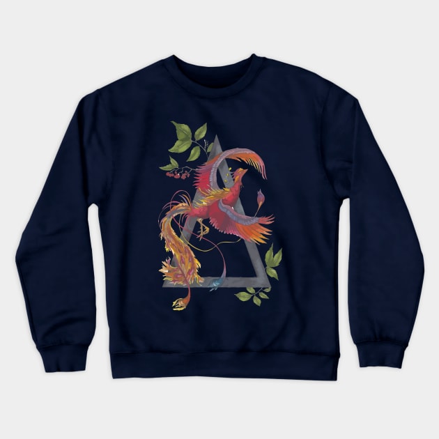 Phoenix Rising Crewneck Sweatshirt by jennlie